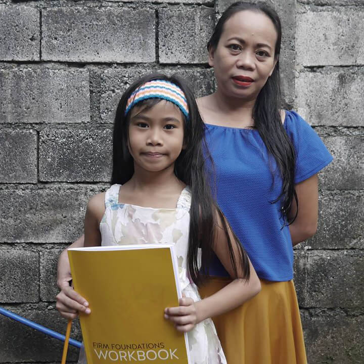 Genevie and her mother.