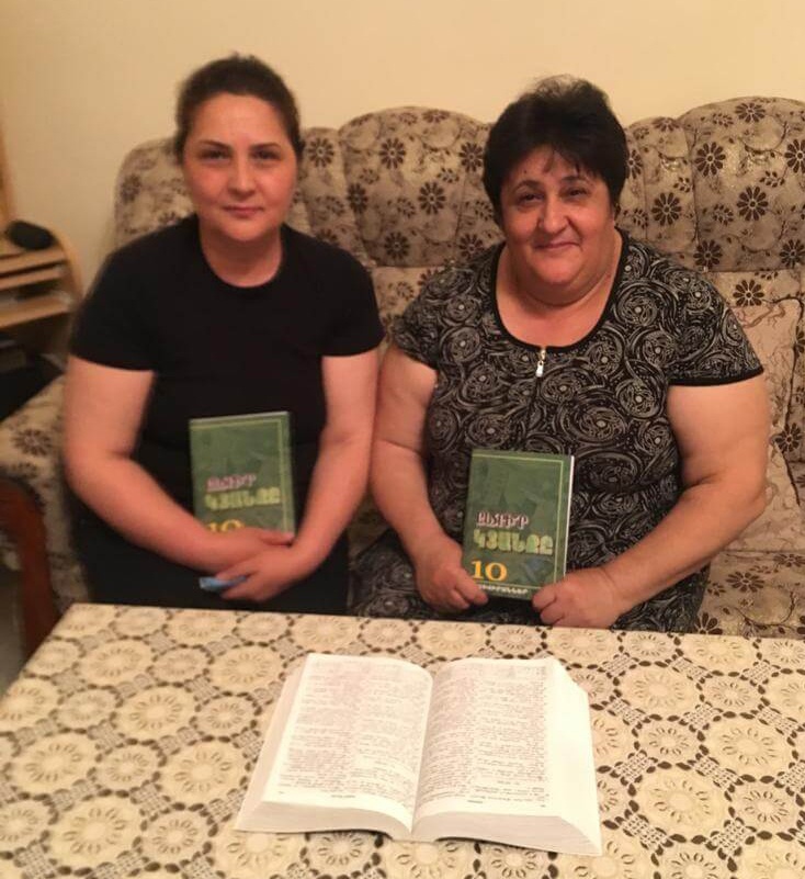Amalya (right) with Emma.