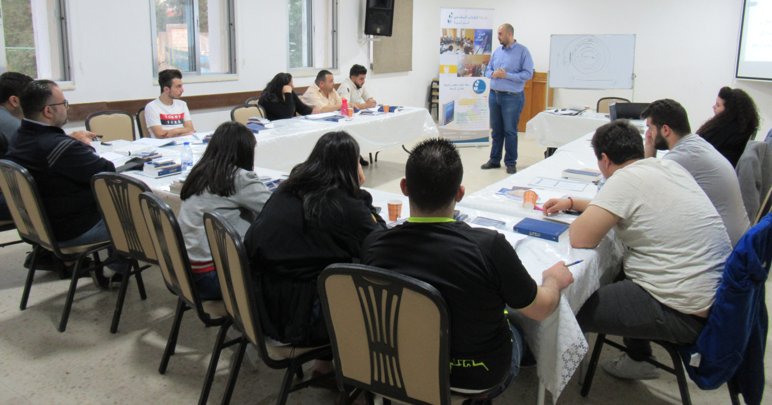 Yousef Facilitating A Pp Training In Jordan.