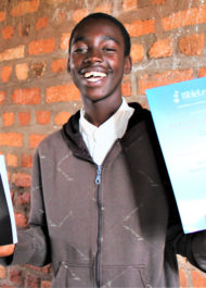 Yvan Excited After Receiving His Bible & Certificate