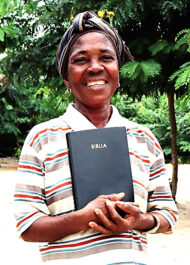Enyonam Happy With Her Bible