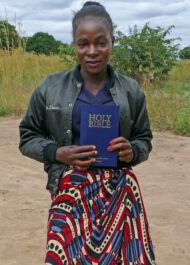 Judith Standing Outside With Her Bible