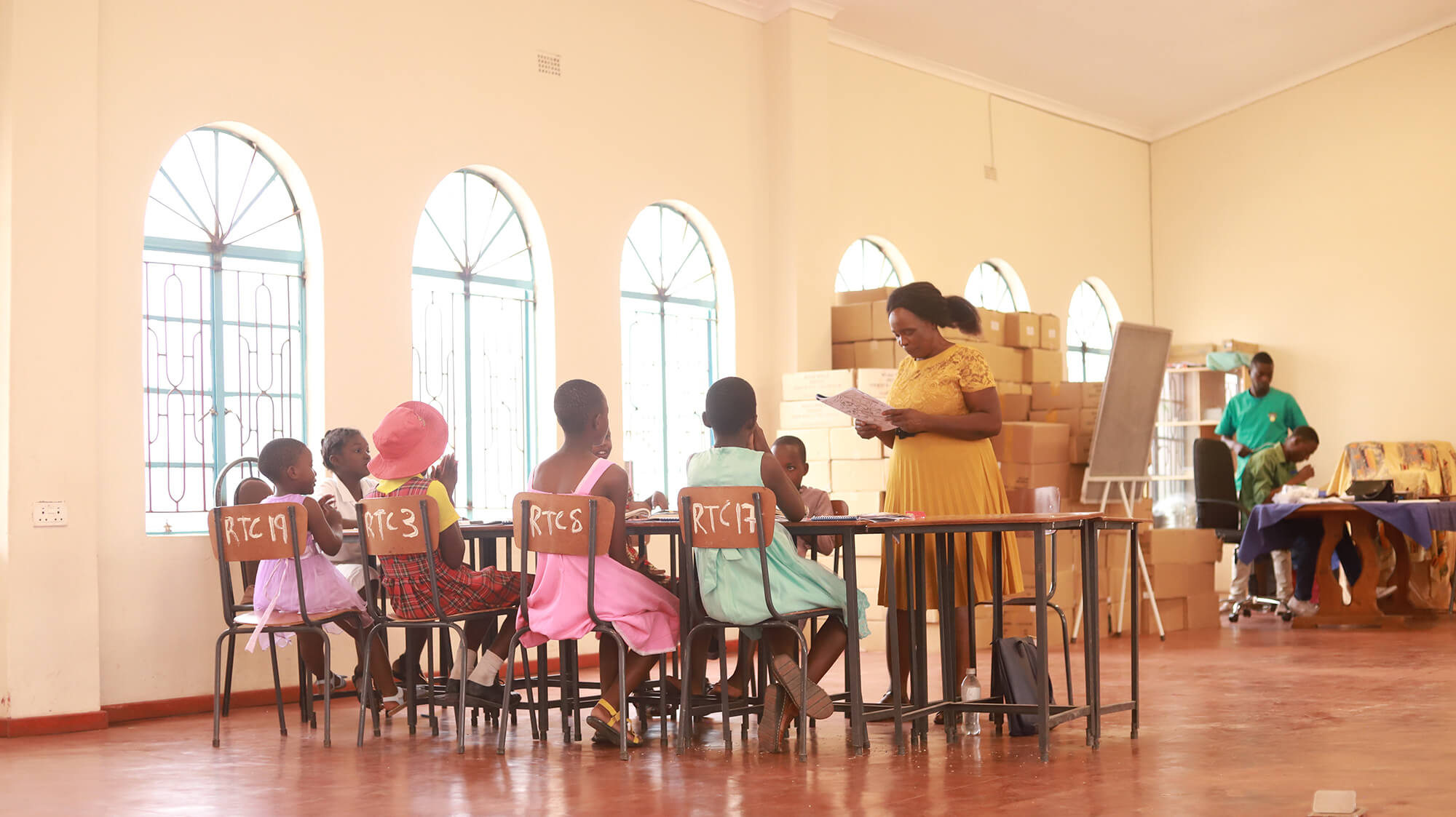 Sala de aula no Zimbabué