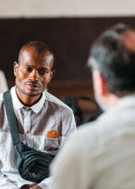 Portrait Of Henri, Former Cattle Robber From Madagascar, Here Talking To Anton.