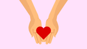 hands with a heart